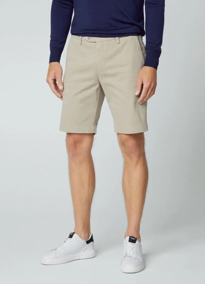 Men Shorts Hackett London Sanderson Chinos Shorts Taupe Beige