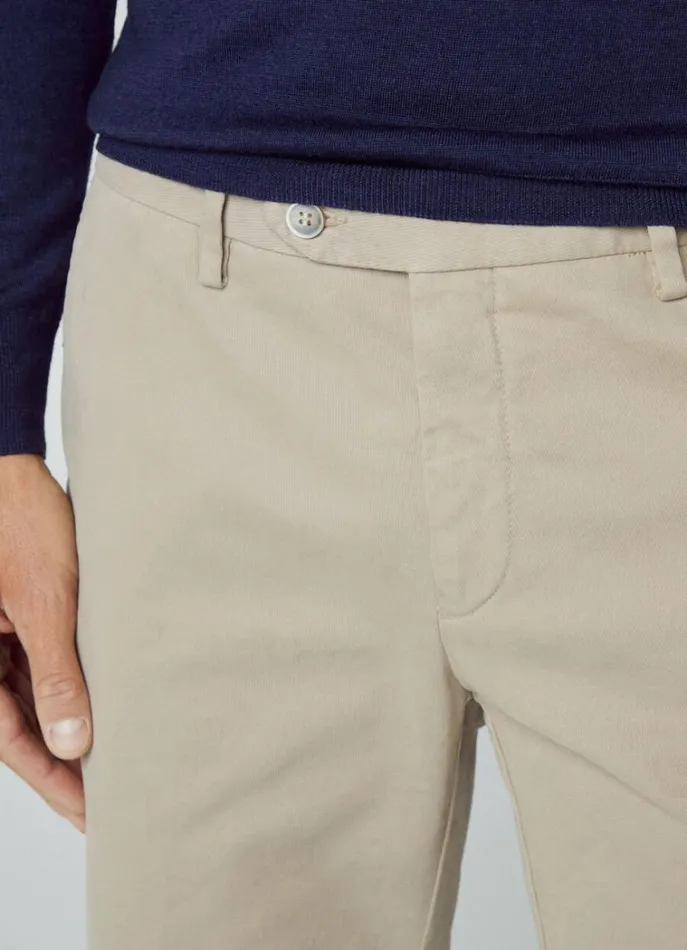 Men Shorts Hackett London Sanderson Chinos Shorts Taupe Beige