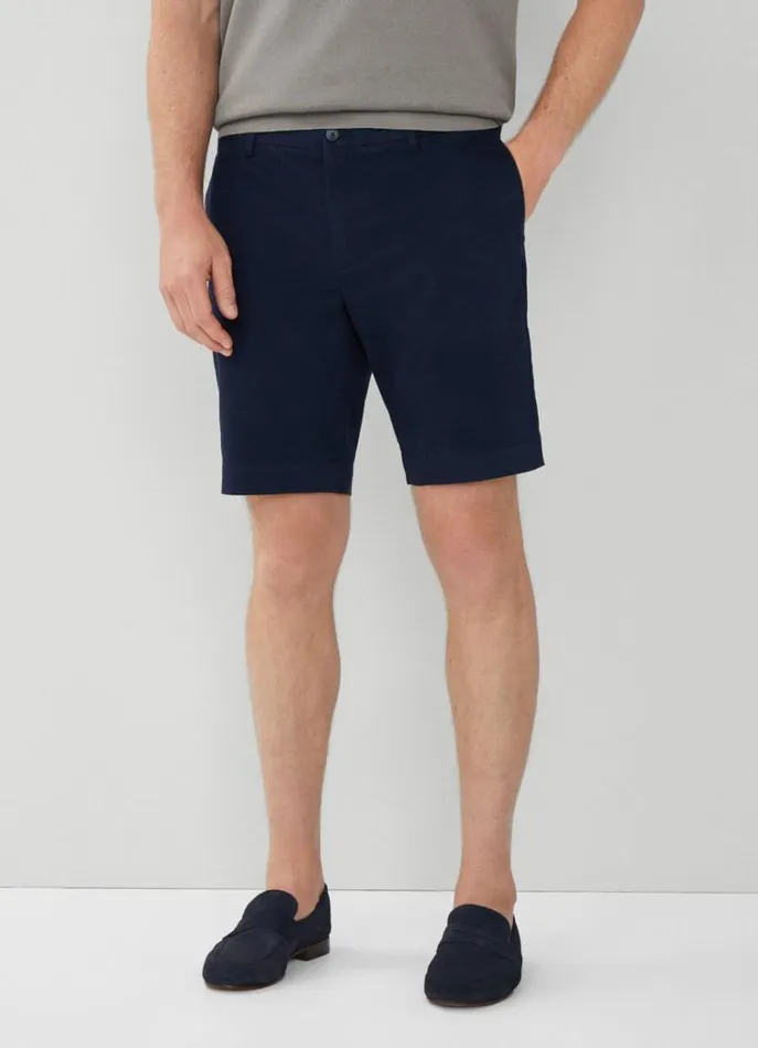 Men Shorts Hackett London Slim Fit Kensington Shorts Navy Blazer