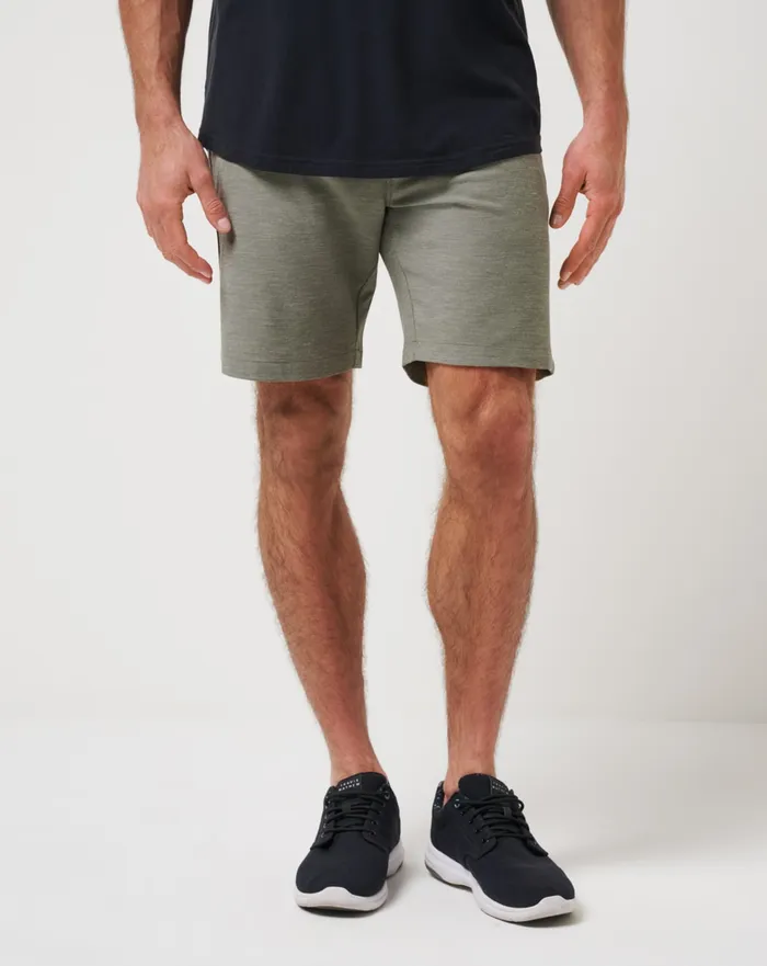Men Shorts TravisMathew ADIRONDACK SHORT 9IN Heather Olive