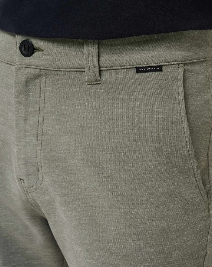 Men Shorts TravisMathew ADIRONDACK SHORT 9IN Heather Olive