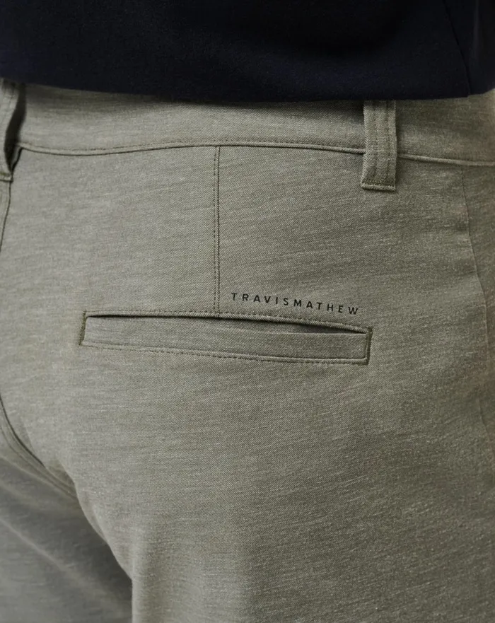Men Shorts TravisMathew ADIRONDACK SHORT 9IN Heather Olive