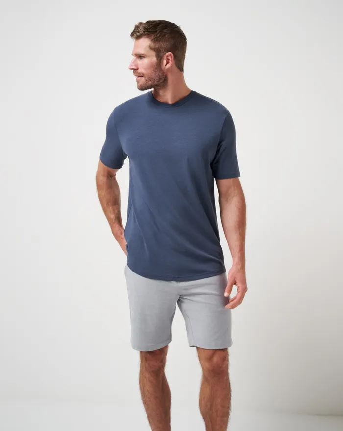 Men Shorts TravisMathew ADIRONDACK SHORT 9IN Heather Sleet