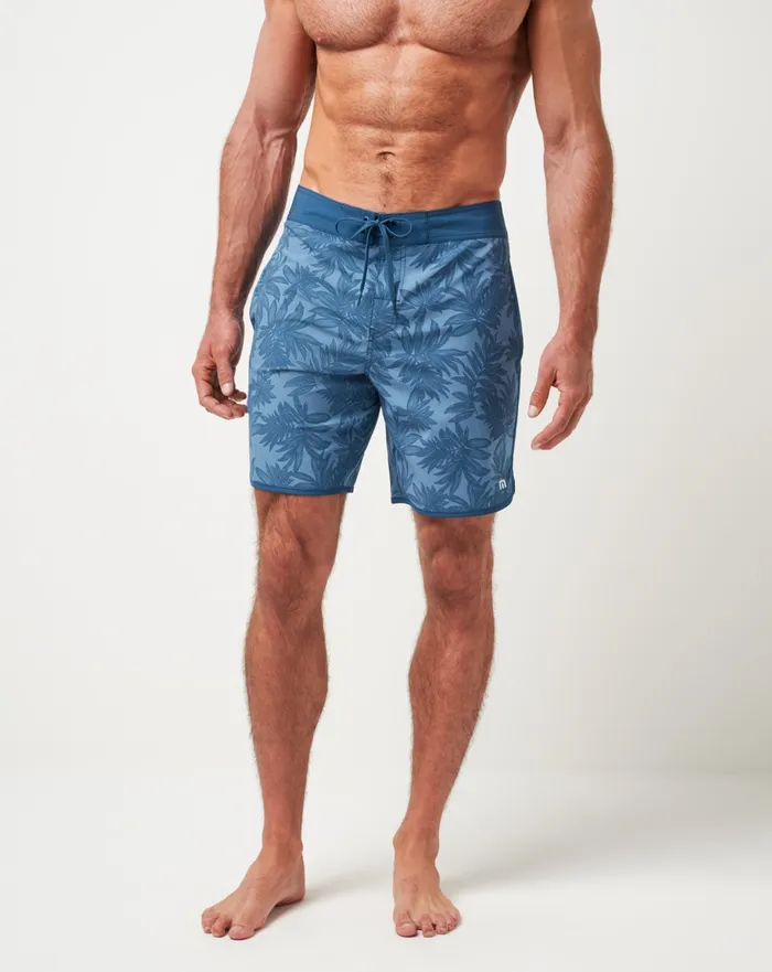 Men Shorts TravisMathew NO WAKE ZONE BOARDSHORT Captains Blue