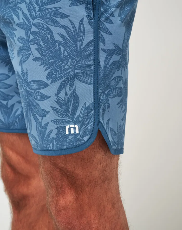 Men Shorts TravisMathew NO WAKE ZONE BOARDSHORT Captains Blue