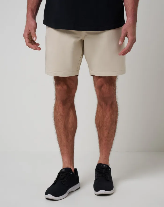 Men Shorts TravisMathew STRETCHKNIT SHORT 8IN Italian Sand