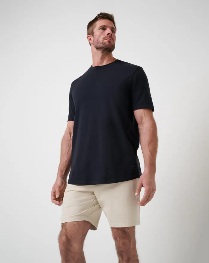 Men Shorts TravisMathew STRETCHKNIT SHORT 8IN Italian Sand