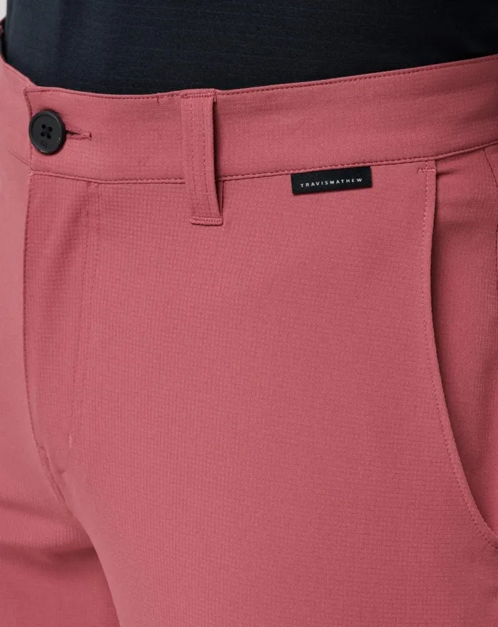 Men Shorts TravisMathew WANDERLUST SHORT 9IN Roan Rouge