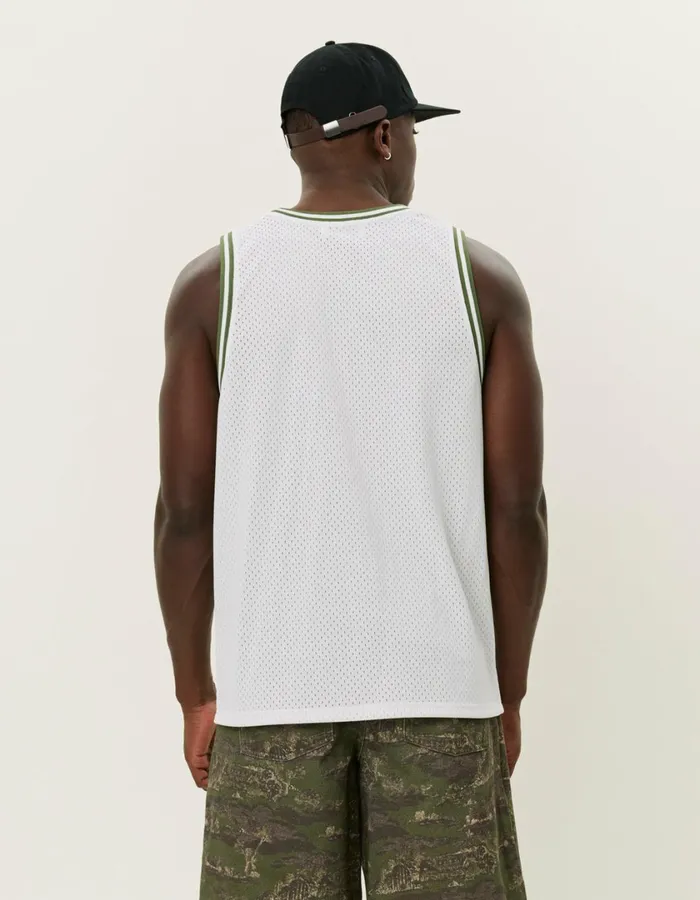 Men Silas Mesh Tank Top 8211 Light Ivory Les Deux Tshirts