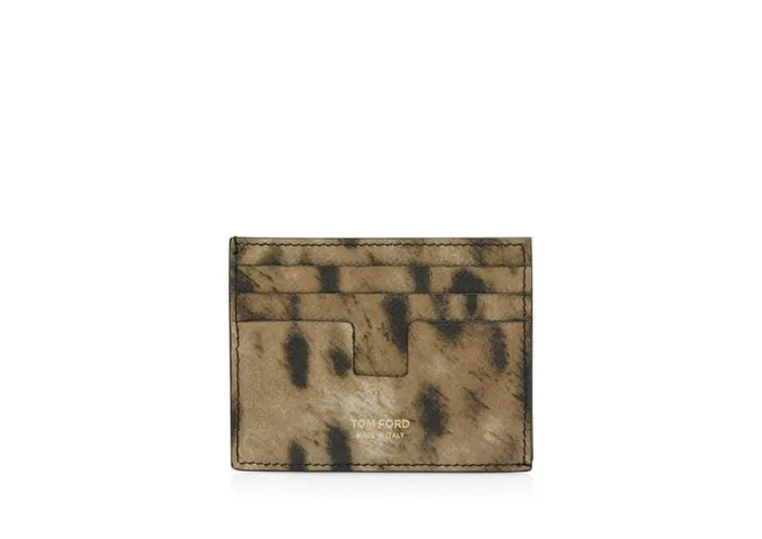 Men Small Leather Goods Tom Ford Distressed Leopard Print Cardholder Distressed Leopard Men Small Leather Goods Tom Ford Distressed Leopard Print Cardholder Distressed Leopard