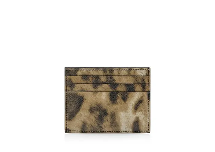 Men Small Leather Goods Tom Ford Distressed Leopard Print Cardholder Distressed Leopard Men Small Leather Goods Tom Ford Distressed Leopard Print Cardholder Distressed Leopard