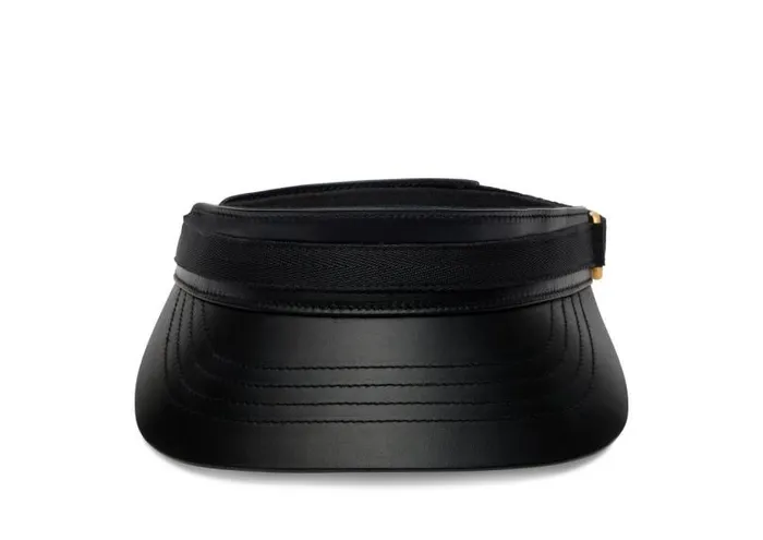 Men Small Leather Goods Tom Ford Smooth Leather Visor