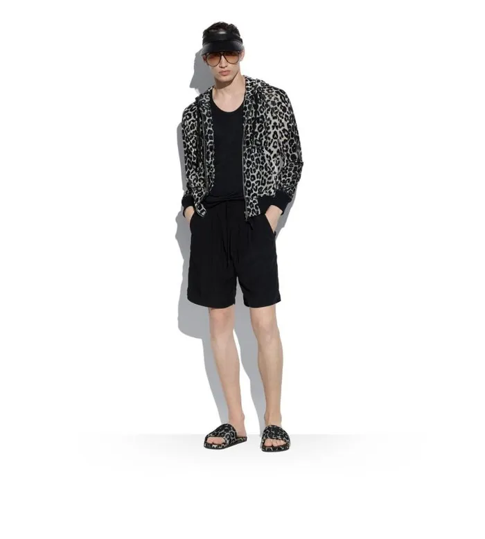 Men Small Leather Goods Tom Ford Smooth Leather Visor Men Small Leather Goods Tom Ford Smooth Leather Visor