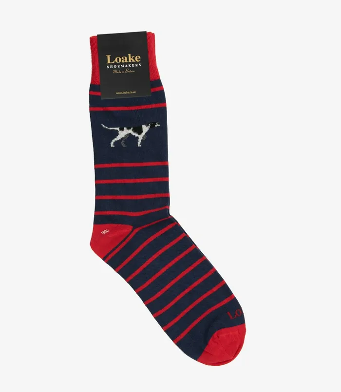 Men Socks Loake Pointer Socks Navy