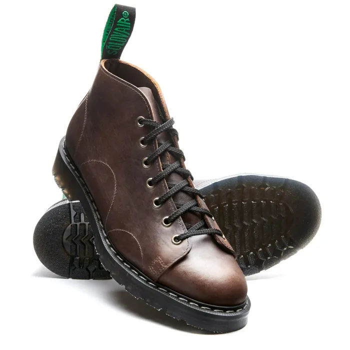 Men Solovair Monkey Boots Gaucho Crazy Horse Monkey Boot