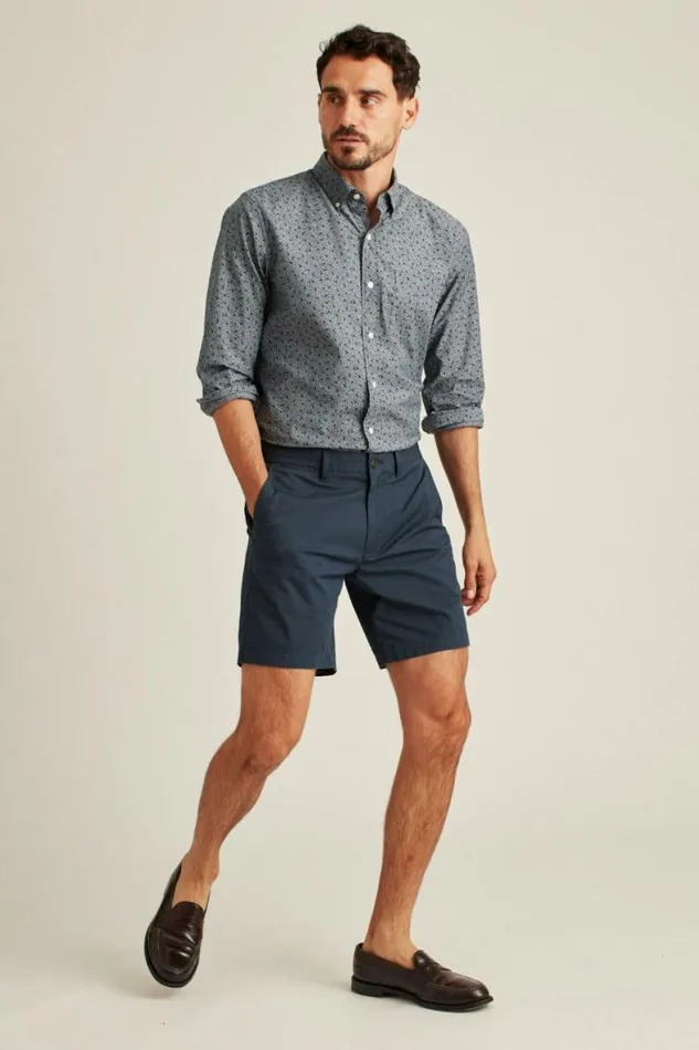 Men Stretch Lightweight Chino Shorts French Navy Bonobos Chino Shorts