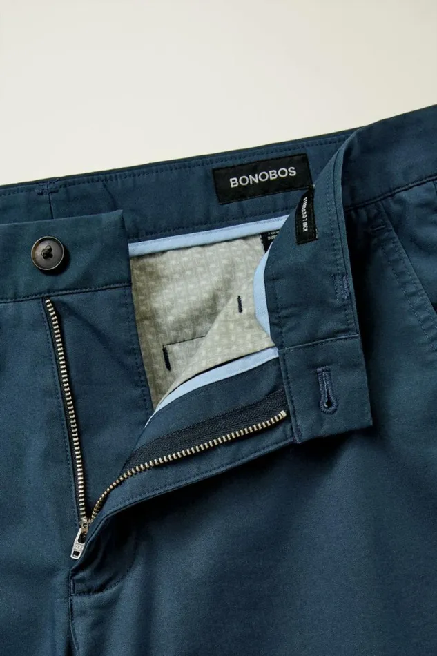 Men Stretch Lightweight Chino Shorts French Navy Bonobos Chino Shorts