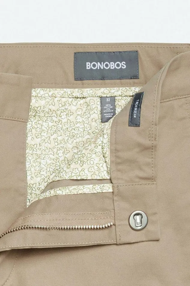 Men Stretch Washed Chino Shorts Khaki Bonobos Chino Shorts