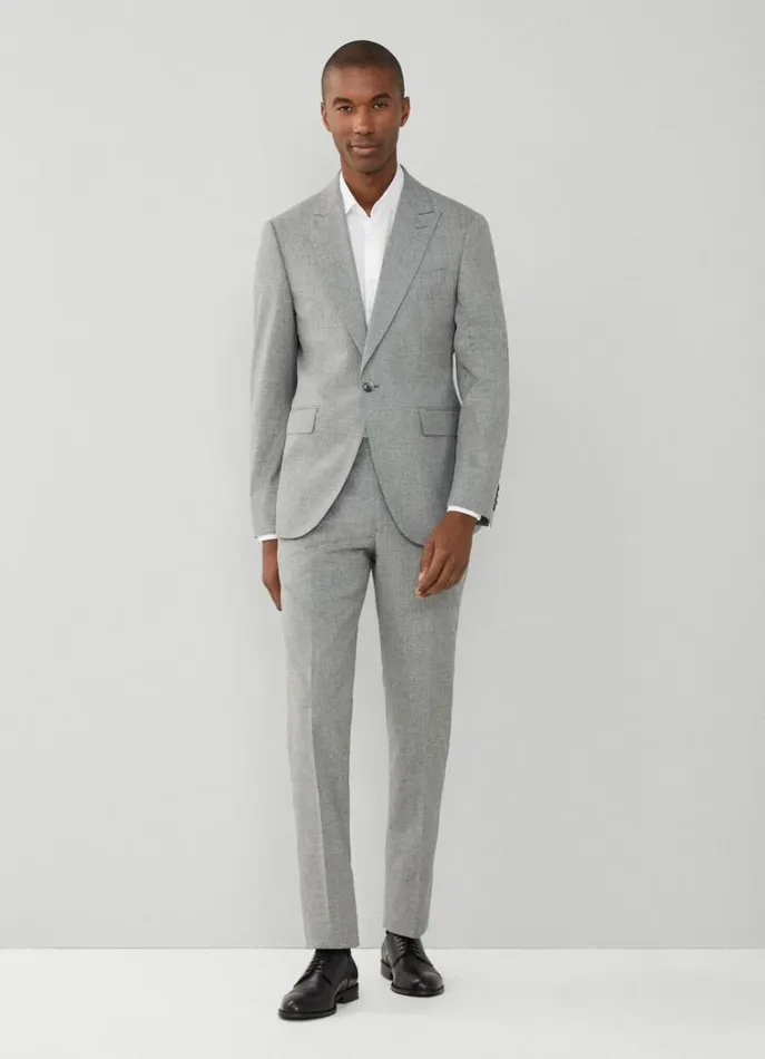 Men Suits Hackett London Prince Of Wales Checked Suit Mid Grey