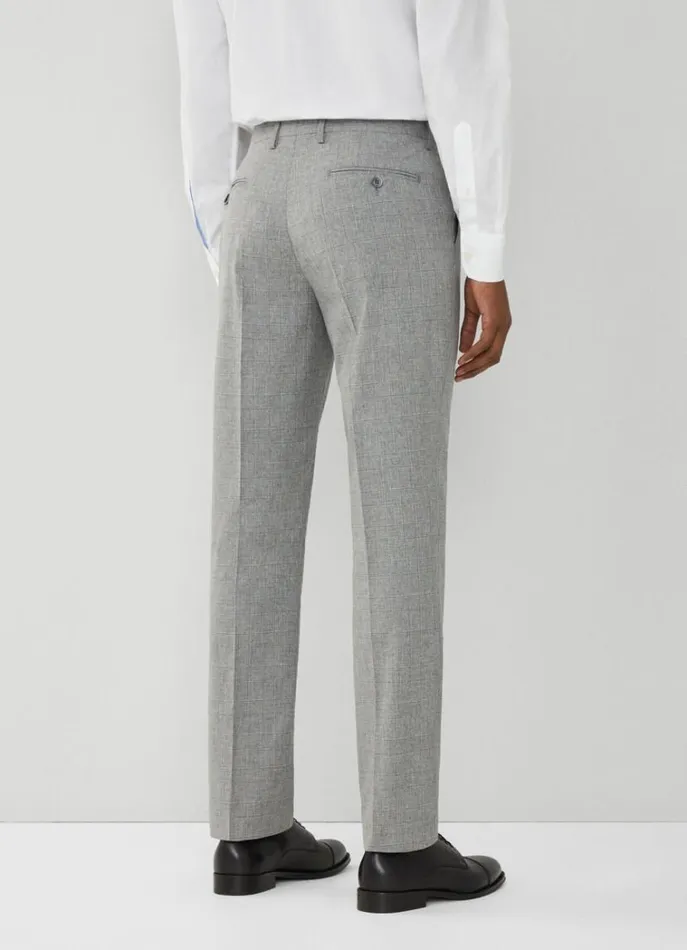 Men Suits Hackett London Prince Of Wales Checked Suit Mid Grey