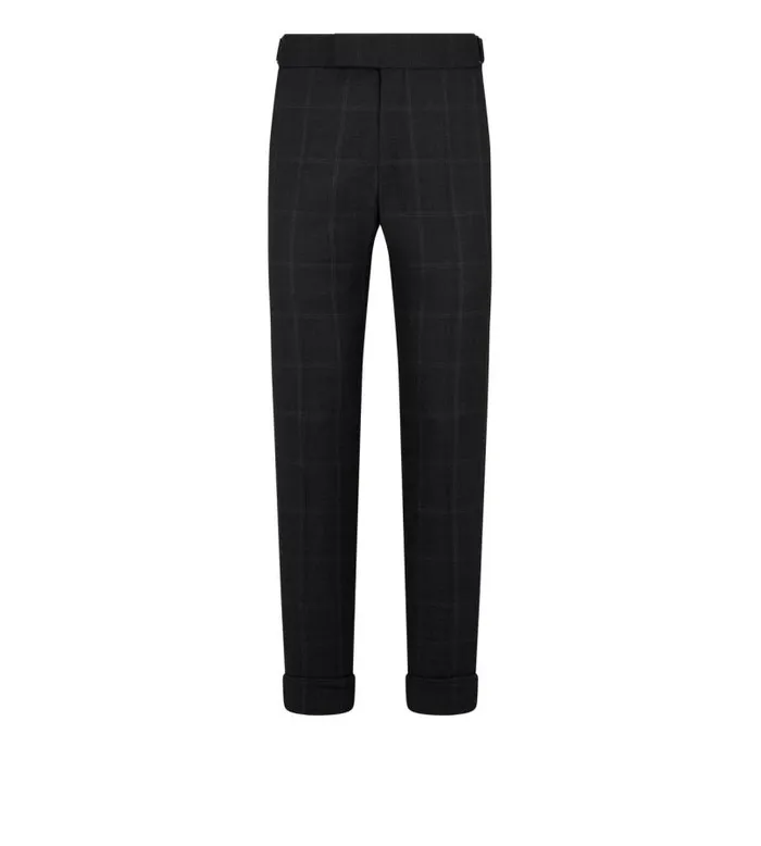 Men Suits Tom Ford Window Pane Shelton Suit Dark Grey Men Suits Tom Ford Window Pane Shelton Suit Dark Grey