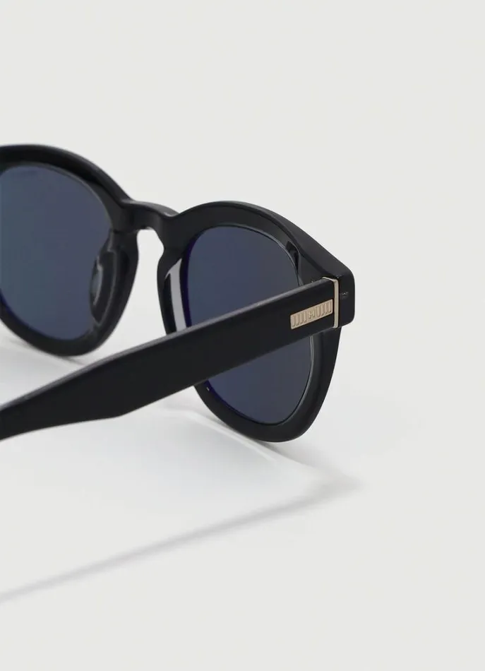 Men Sunglasses Hackett London Round Sunglasses Black