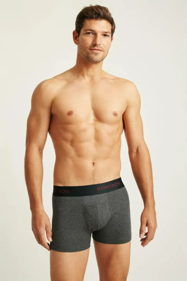 Men Supersoft Underwear Charcoal Heather Bonobos Socks and Underwear