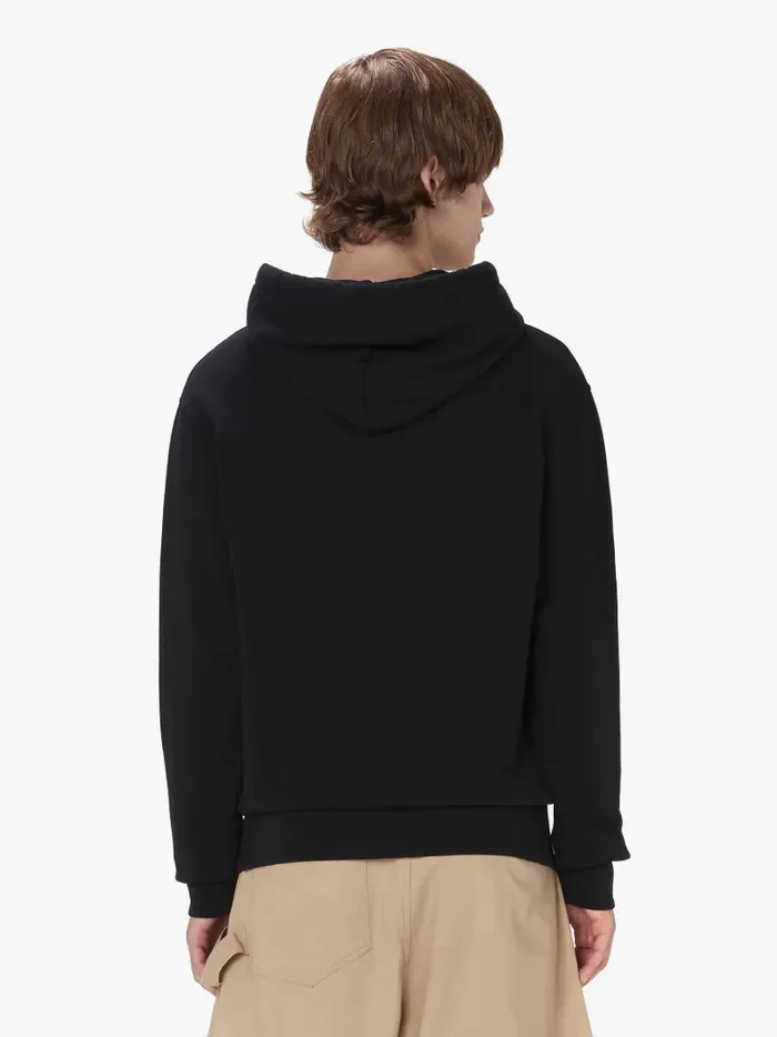Men Sweatshirts and Hoodies JW Anderson HOODIE WITH LOGO EMBROIDERY Black Men Sweatshirts and Hoodies JW Anderson HOODIE WITH LOGO EMBROIDERY Black