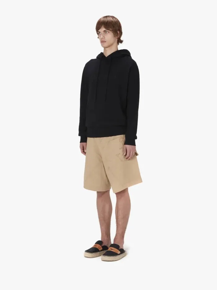 Men Sweatshirts and Hoodies JW Anderson HOODIE WITH LOGO EMBROIDERY Black Men Sweatshirts and Hoodies JW Anderson HOODIE WITH LOGO EMBROIDERY Black