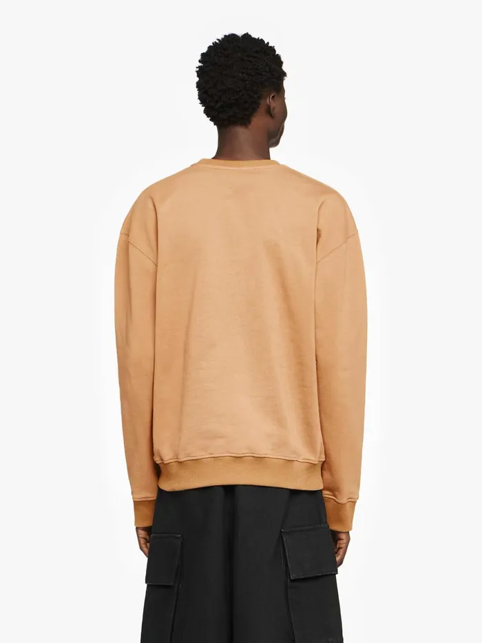 Men Sweatshirts and Hoodies JW Anderson SWEATSHIRT WITH PRINTED LACE FRONTPANEL Beige Men Sweatshirts and Hoodies JW Anderson SWEATSHIRT WITH PRINTED LACE FRONTPANEL Beige