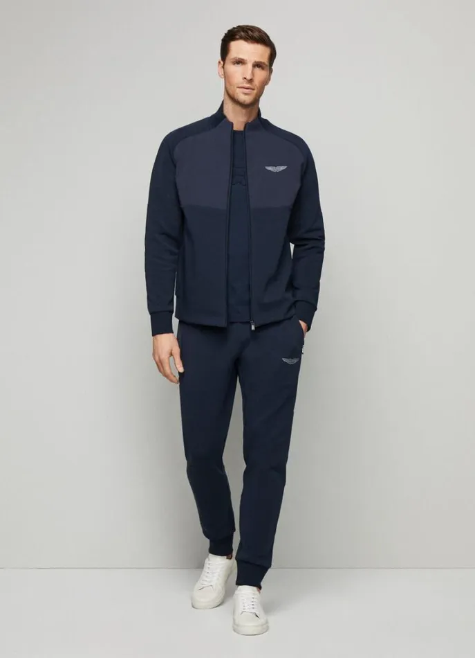 Men Sweatshirts Hackett London Aston Martin Sports Jacket Navy