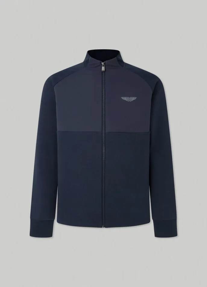 Men Sweatshirts Hackett London Aston Martin Sports Jacket Navy