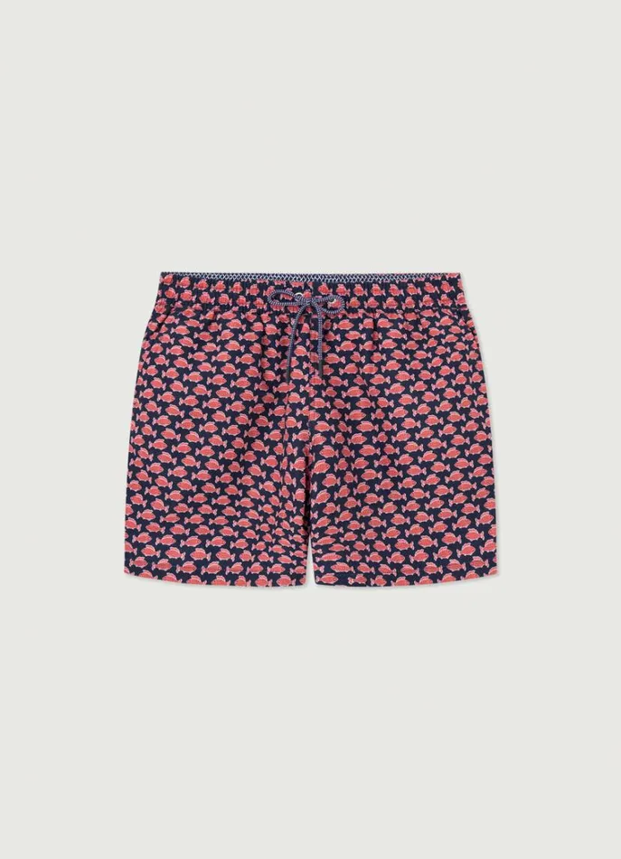 Men Swimwear Hackett London Fish Swim Shorts Red
