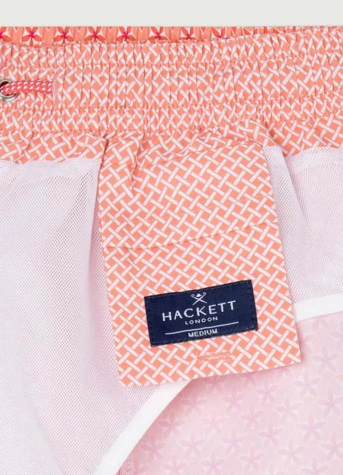 Men Swimwear Hackett London Floral Swim Shorts Mandarin Orange