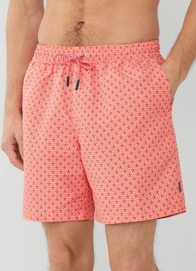 Men Swimwear Hackett London Floral Swim Shorts Mandarin Orange
