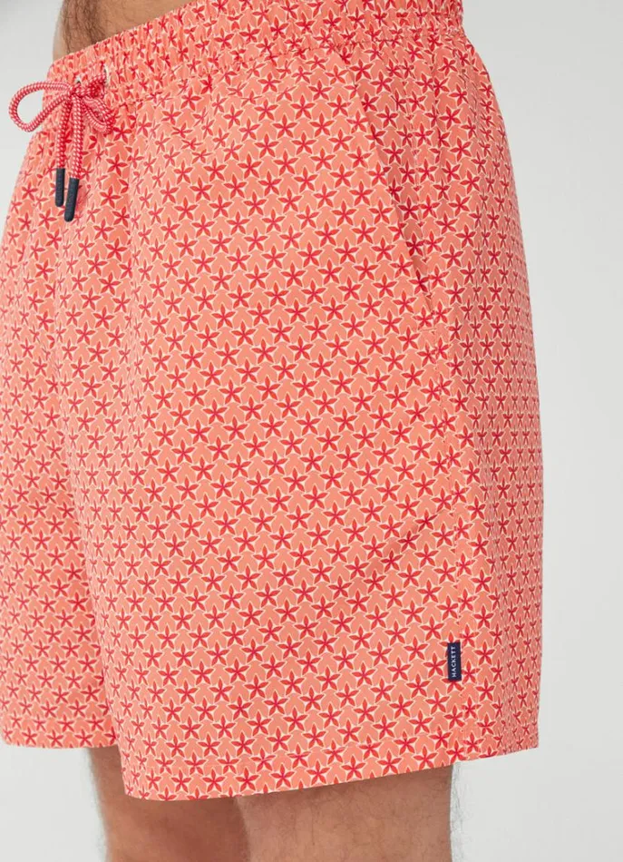 Men Swimwear Hackett London Floral Swim Shorts Mandarin Orange