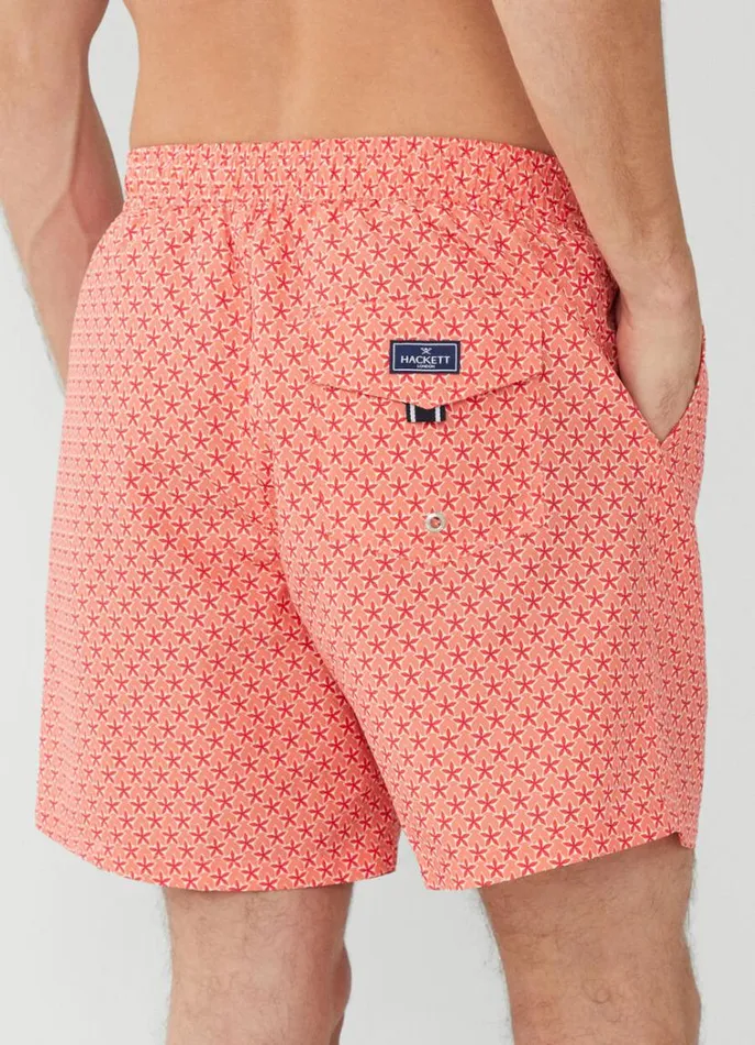 Men Swimwear Hackett London Floral Swim Shorts Mandarin Orange
