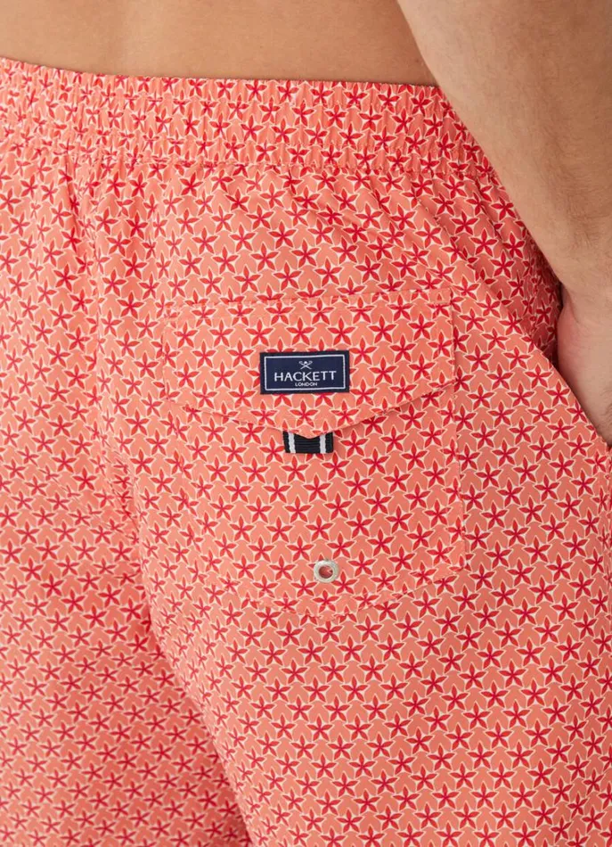 Men Swimwear Hackett London Floral Swim Shorts Mandarin Orange