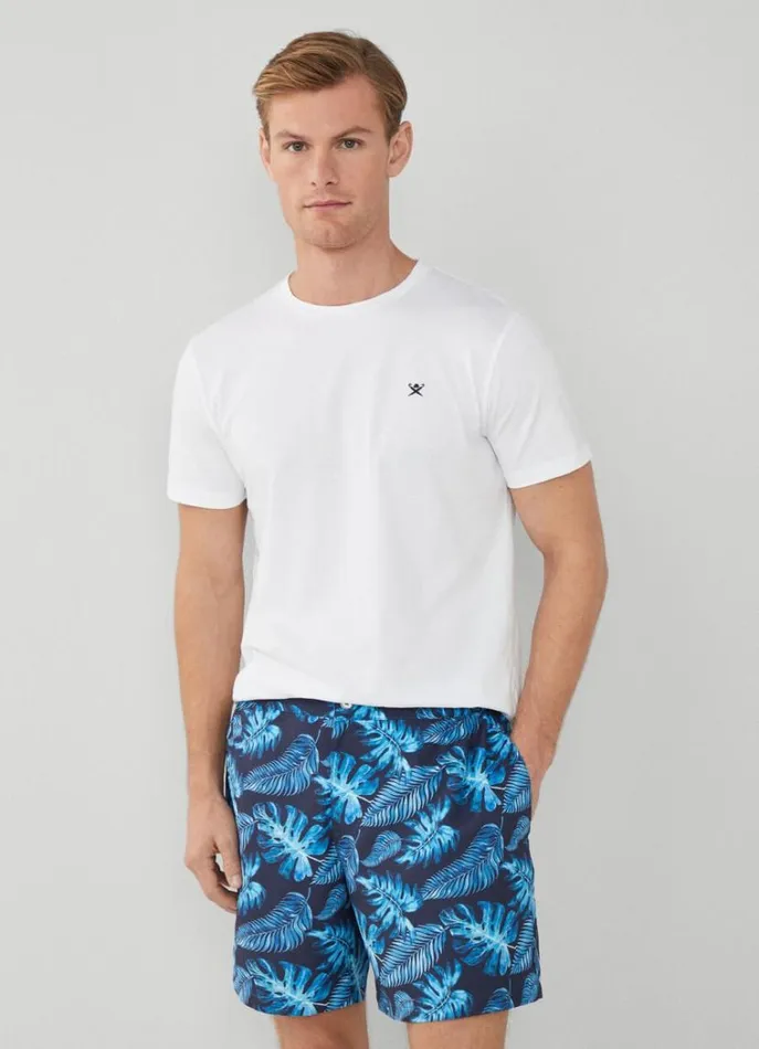 Men Swimwear Hackett London Leaf Swim Shorts Navy