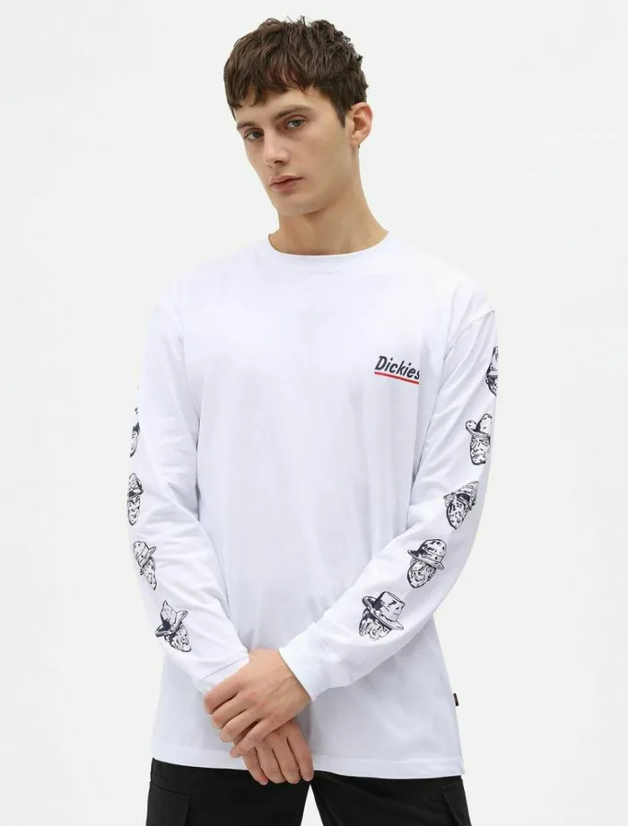 Men TShirts Dickies Federal Dam TShirt White