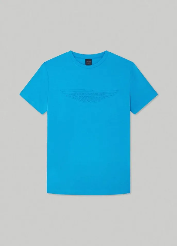 Men Tshirts Hackett London Aston Martin Classic Fit TShirt Hypa Blue