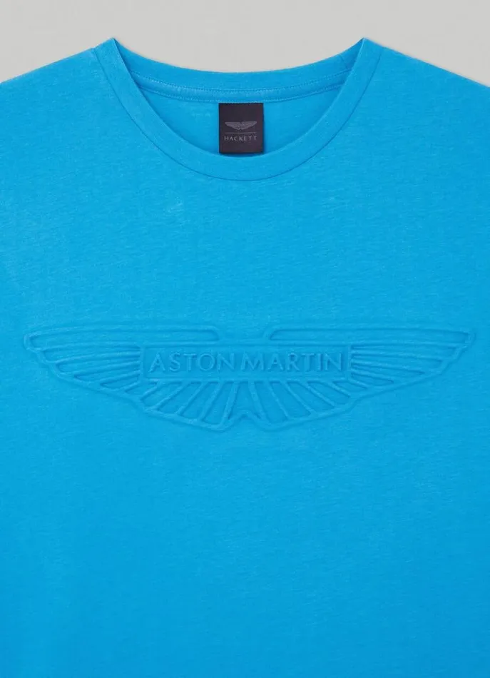 Men Tshirts Hackett London Aston Martin Classic Fit TShirt Hypa Blue