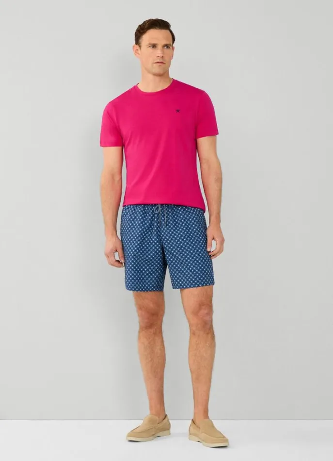 Men Tshirts Hackett London Classic Fit Beach TShirt Fuchsia