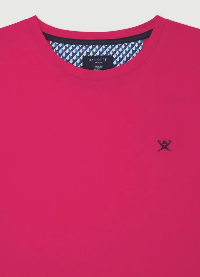 Men Tshirts Hackett London Classic Fit Beach TShirt Fuchsia