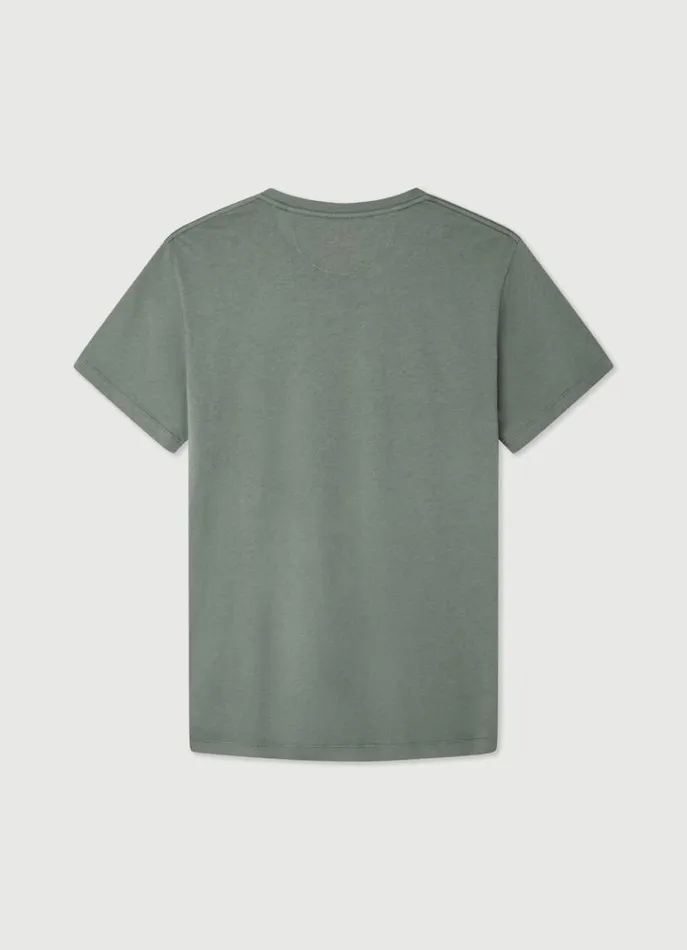 Men Tshirts Hackett London Classic Fit Dyed TShirt Khaki