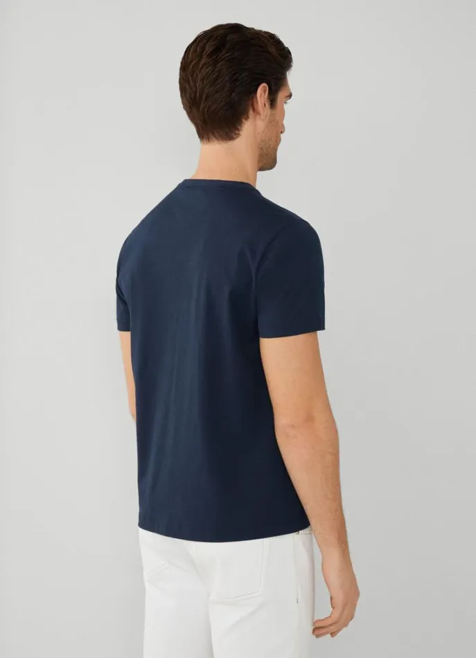 Men Tshirts Hackett London Classic Fit TShirt Navy