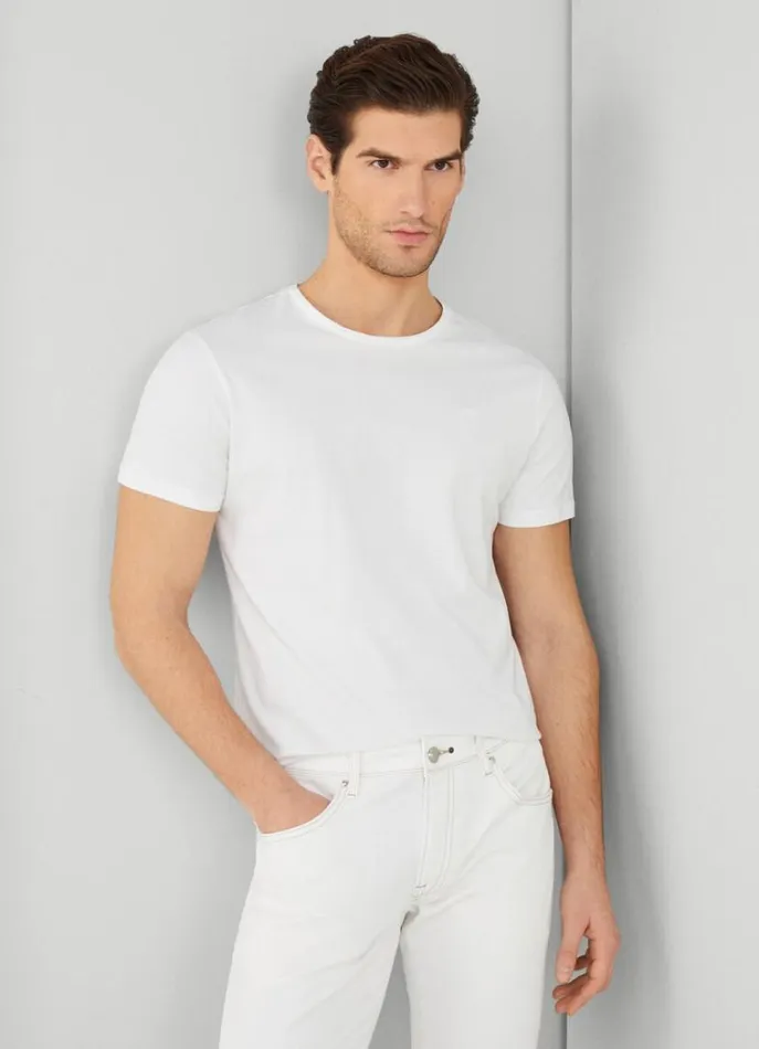 Men Tshirts Hackett London Classic Fit TShirt White