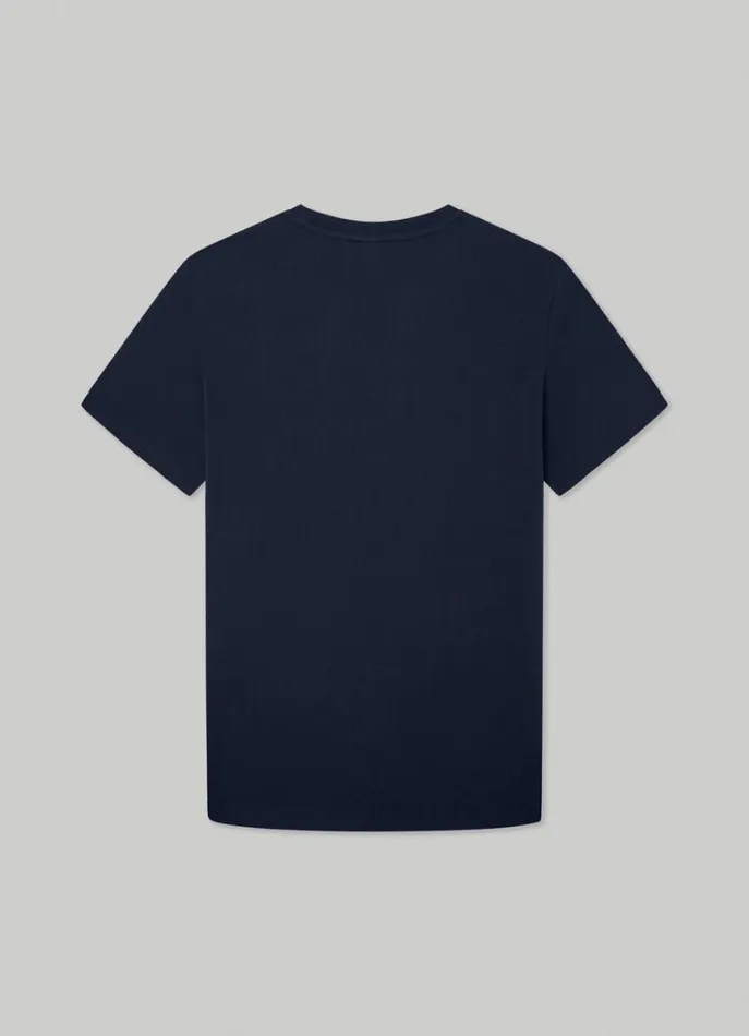 Men Tshirts Hackett London Hackett Sport Classic Fit TShirt Navygrey