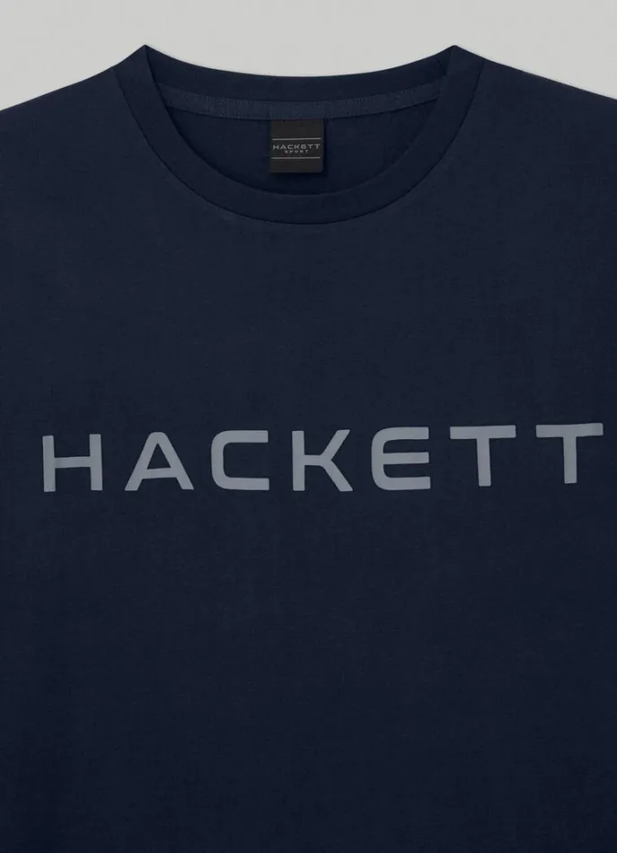 Men Tshirts Hackett London Hackett Sport Classic Fit TShirt Navygrey