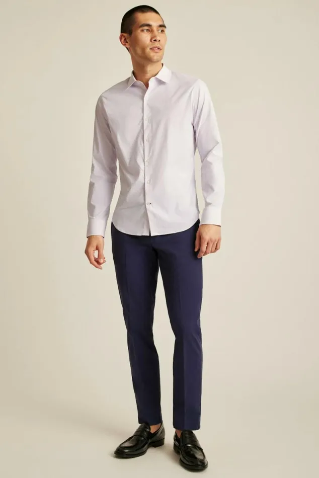 Men Tech Button Down Shirt Lilac Astor Geo Bonobos Business Casual Shirts